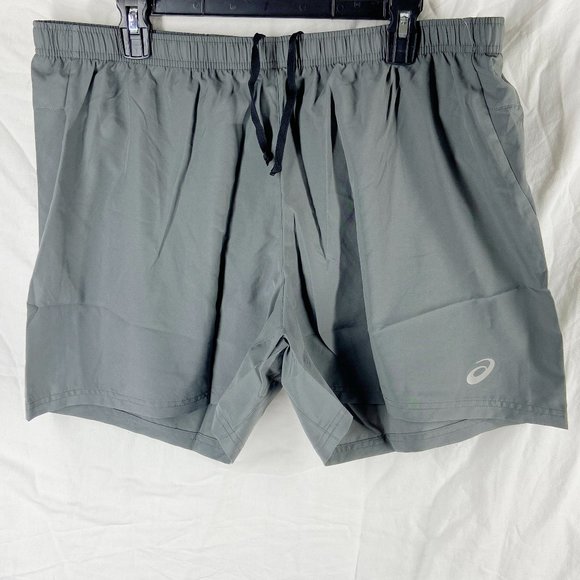 Asics Mens Gray 5 in Running Shorts Size 2XL - Picture 1 of 6